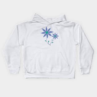 Blue Daisies Kids Hoodie